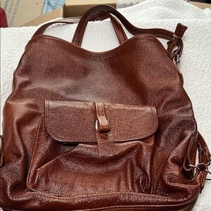 Elegant Brown Leather Women's Bag